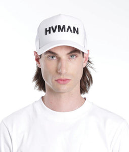 HVMAN BY CULT HVMAN MESH TRUCKER CAP (WHITE)