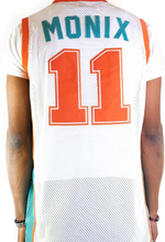 Load image into Gallery viewer, Headgear Flint Tropics Monix Basketball Jersey (White/Orange/Blue)
