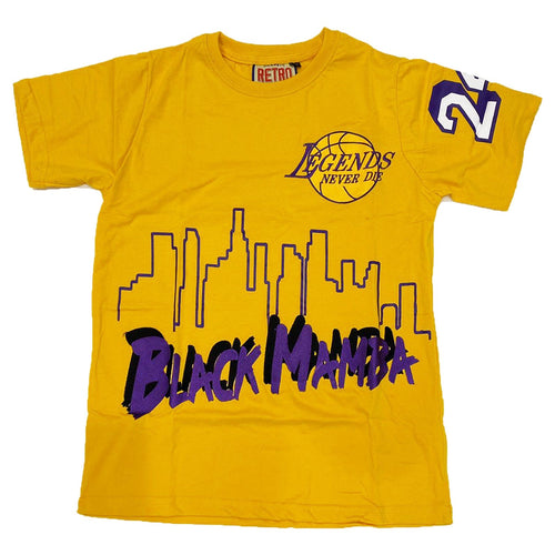 Retro Label Black Mamba Skyscraper Shirt (Yellow)