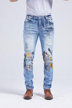 Load image into Gallery viewer, Foreign Local Slim Skinny Paint Brushed Jean (Paint Brushed)