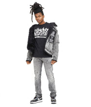 Load image into Gallery viewer, Cult of Individuality NAUGHTY TYPE 3 DENIM JACKET (7 YEAR BLACK)