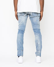 Load image into Gallery viewer, Syndicate by Golden Denim Tailored - Autumn Paint Splatter Jeans (Medium Wash)