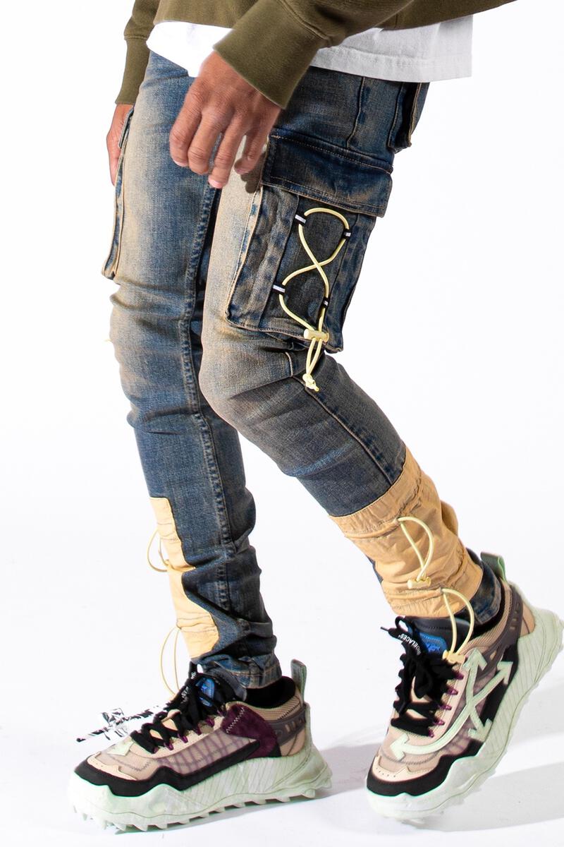 SERENEDE Infinity 8 Cargo Jeans (Gold)