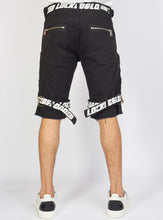 Load image into Gallery viewer, Locked &amp; Loaded Twill Shorts (Black/White)