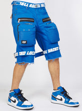 Load image into Gallery viewer, Locked &amp; Loaded Twill Shorts (Royal/White)