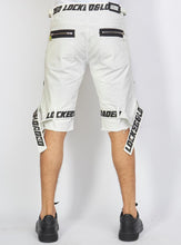 Load image into Gallery viewer, Locked &amp; Loaded Twill Shorts (White/Black)