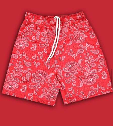 Real Ones PAISLEY BASKET BALL SHORT (Red)