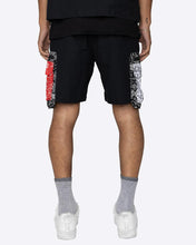 Load image into Gallery viewer, EPTM Multi Bandana Shorts (Black/Red)