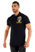Load image into Gallery viewer, George V Paris GV Skull Avenue Polo (Black)