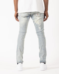 Syndicate by Golden Denim The Tailored - 1810 Paint Splatter Jeans (Medium Wash)