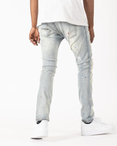 Syndicate by Golden Denim The Tailored - 1810 Paint Splatter Jeans (Medium Wash)