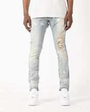 Load image into Gallery viewer, Syndicate by Golden Denim The Tailored - 1810 Paint Splatter Jeans (Medium Wash)