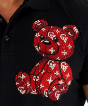 Load image into Gallery viewer, George V Paris Teddy Polo (Black/Red)