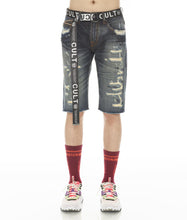 Load image into Gallery viewer, Cult of Individuality ROCKER SHORT JAPANESE SELVAGE RIDGED w/Black BELT (TARVICK)