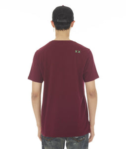 Cult of Individuality SHORT SLEEVE CREW NECK TEE BLENDER (BEET RED)