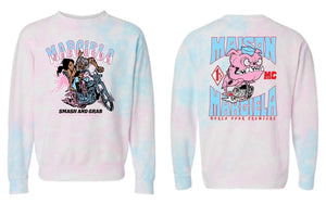 World Tour Collection Smash N Grab Crew Neck Sweater (Cotton Candy)