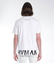 Load image into Gallery viewer, HVMAN BY CULT NOVELTY TEE HVMAN HEM TEE (WHITE)