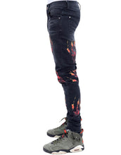 Load image into Gallery viewer, THC Blessed Jahknow War Memory Denim Jeans (Black)