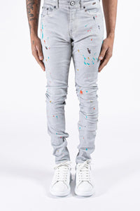 Serenede Zenos Word Jeans (Paint Splatter)