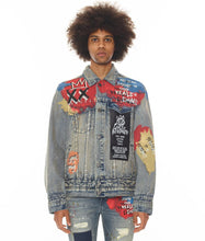 Load image into Gallery viewer, Cult of Individuality TYPE IV DENIM JACKET WITH DOUBLE CUFF AND WAISTBAND (BASQ)
