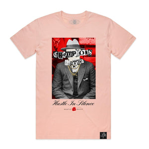 Hustle Daily Silent Hustle Capone SHIRT (Pale Pink)