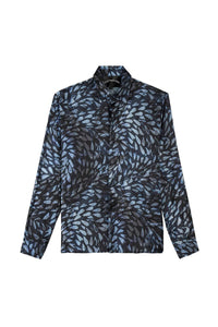 Dead Than Cool Feather Satin Shirt