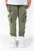 Load image into Gallery viewer, Serenede Kids Olea Cargo Jeans (OLIVE)
