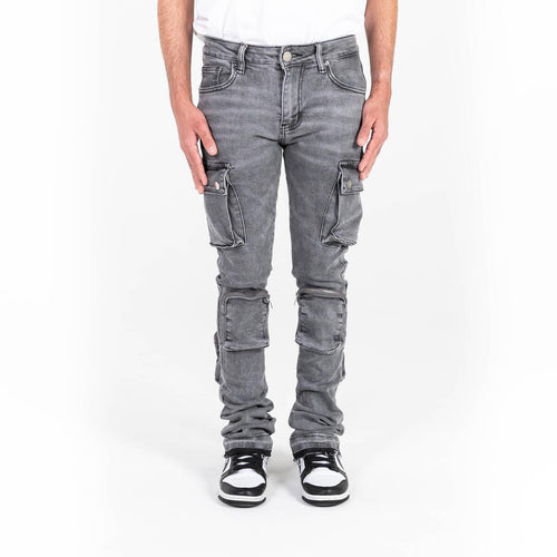 PHEELINGS NEVER LOOK BACK CARGO STACK DENIM (CHARCOAL GREY)
