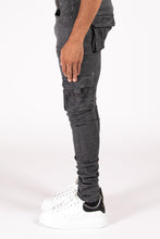 Load image into Gallery viewer, Serenede Iron Cargo Jeans (GREY)