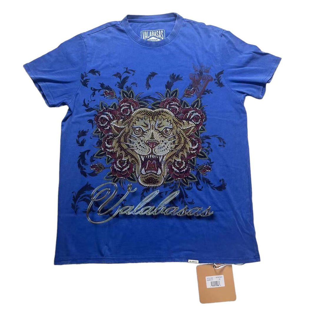 Valabasas TATTED TIGER TEE (VINTAGE BLUE)