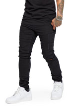 Load image into Gallery viewer, Valabasas "MR.CLEAN 2.0" BLACK SKINNY JEAN (Black)