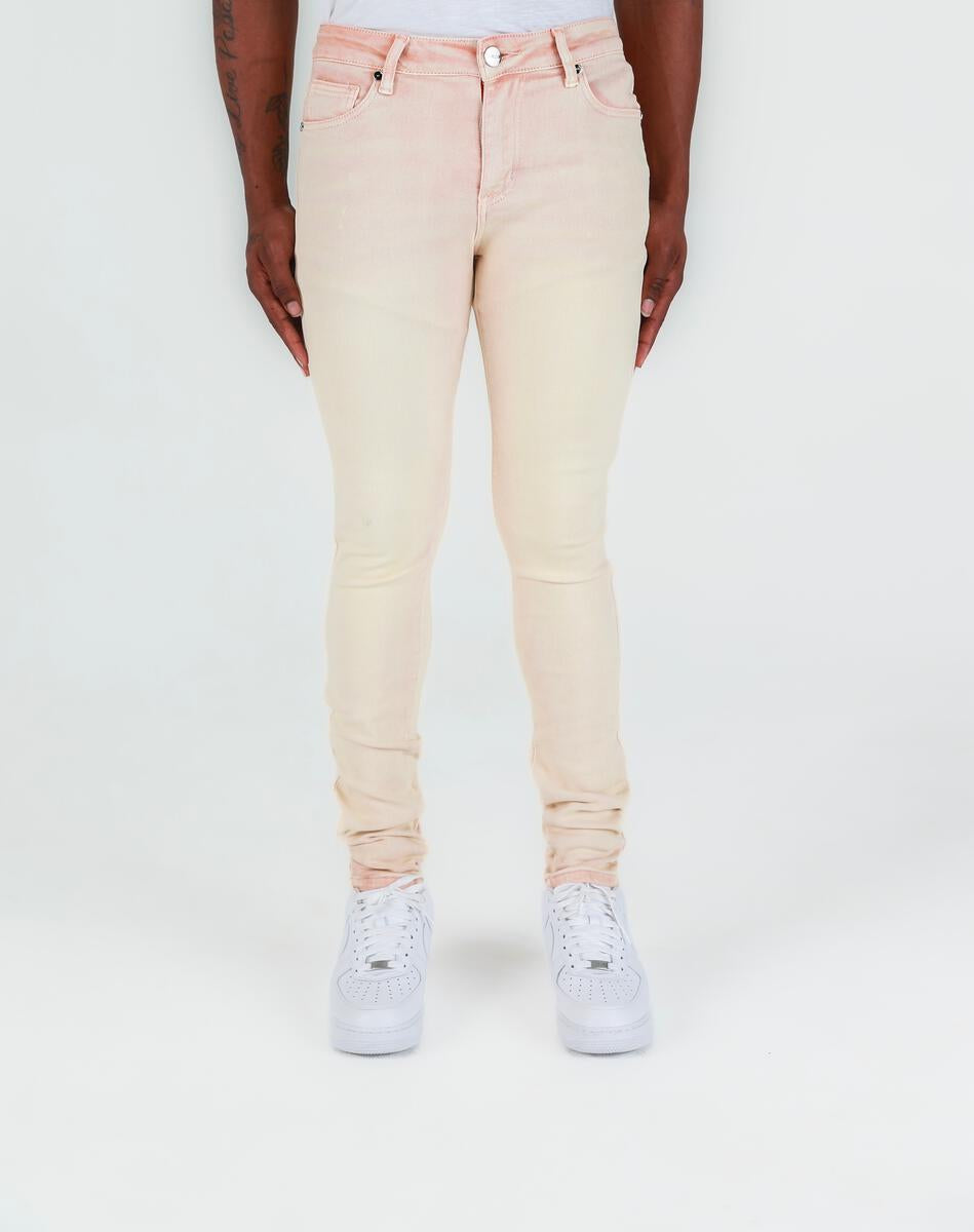 Pheelings ENERGY SKINNY DENIM (CREAM /RED WASH)