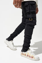 Load image into Gallery viewer, Serenede Panthera Cargo Jeans (Washed Black)