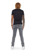 Load image into Gallery viewer, Valabasas "MR.CLEAN 2.0" BLACK SKINNY JEAN (LT. GREY WASHED)