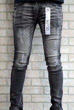 Load image into Gallery viewer, DZTR  SUPER STRETCH DENIM (BLK TWO TONE)