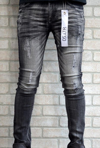 DZTR  SUPER STRETCH DENIM (BLK TWO TONE)