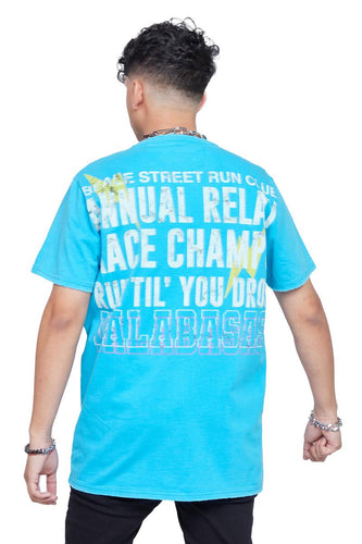 Valabasas BEALE STREET TEE (VINTAGE EMERALD BLUE)