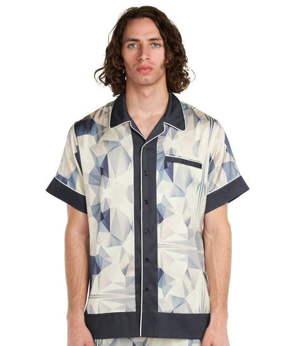 Dead Than Cool Kaleidoscope Satin Shirt