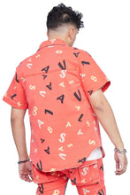 Load image into Gallery viewer, Valabasas WOVEN PUZZLE BUTTON UP (RED V CAMO)