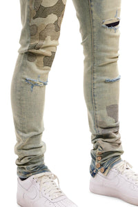 Dead Than Cool Camo Embroidery Jean