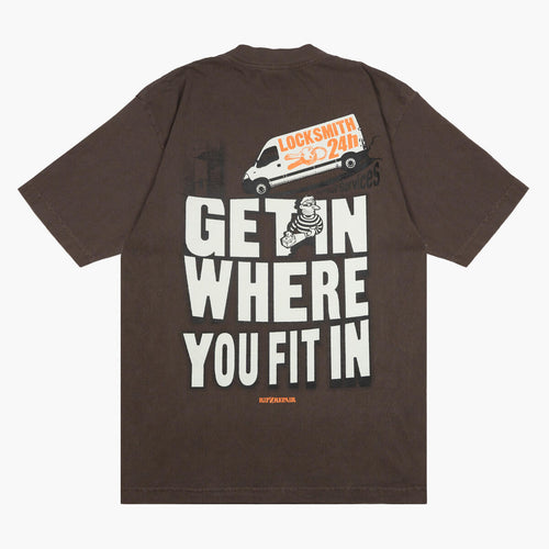 Rip n Repair LOCKSMITH Tee (BROWN)