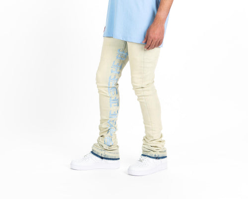 Pheelings AGAINST ALL ODDS FLARE STACK DENIM (LIGHT BLUE/SKY BLUE)