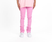 Load image into Gallery viewer, Pheelings AGAINST ALL ODDS FLARE STACK DENIM (PINK/WHITE)