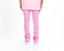 Load image into Gallery viewer, Pheelings AGAINST ALL ODDS FLARE STACK DENIM (PINK/WHITE)