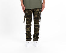 Load image into Gallery viewer, PHEELINGS NEVER LOOK BACK FLARE STACK DENIM (CAMO GREEN)