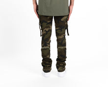 Load image into Gallery viewer, PHEELINGS NEVER LOOK BACK FLARE STACK DENIM (CAMO GREEN)