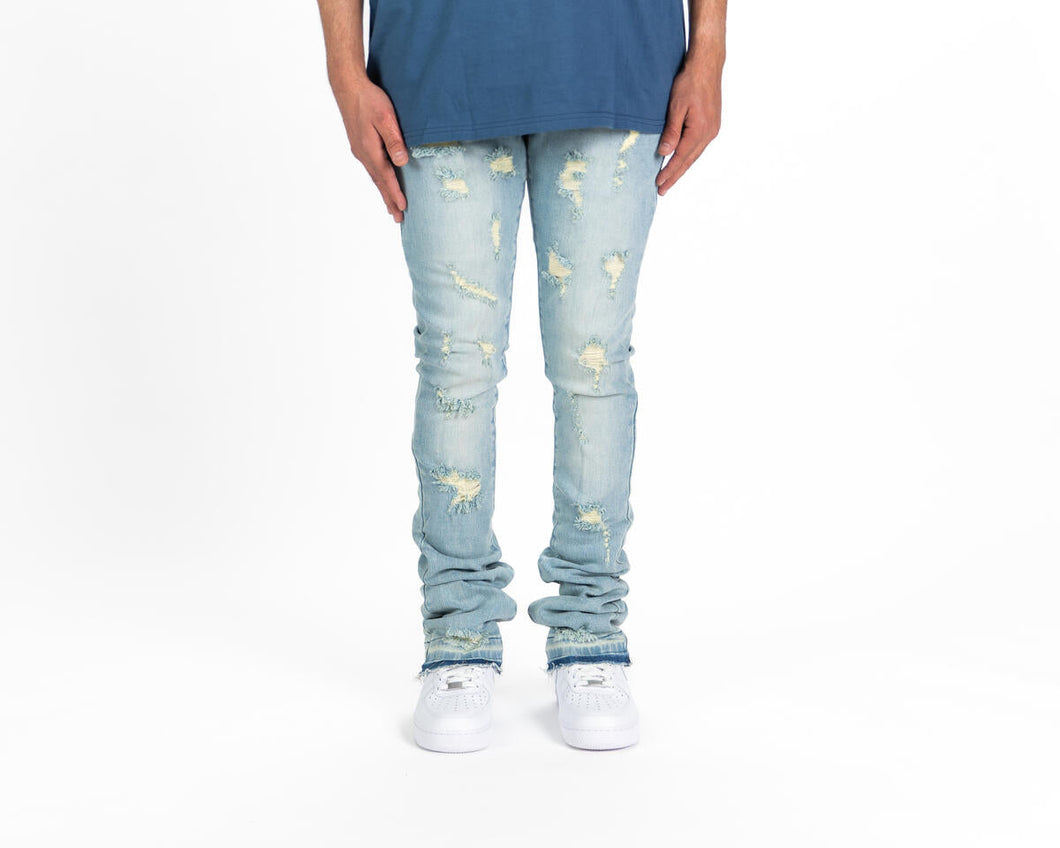 Pheelings NOW OR NEVER FLARE STACK DENIM (LIGHT BLUE)