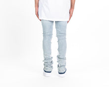 Load image into Gallery viewer, Pheelings CONNECTING SOULS FLARE STACK DENIM-EMBROIDERY (LIGHT BLUE)
