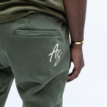 Load image into Gallery viewer, Almost Someday Signature Sunfade Flare Sweatpant (olive)