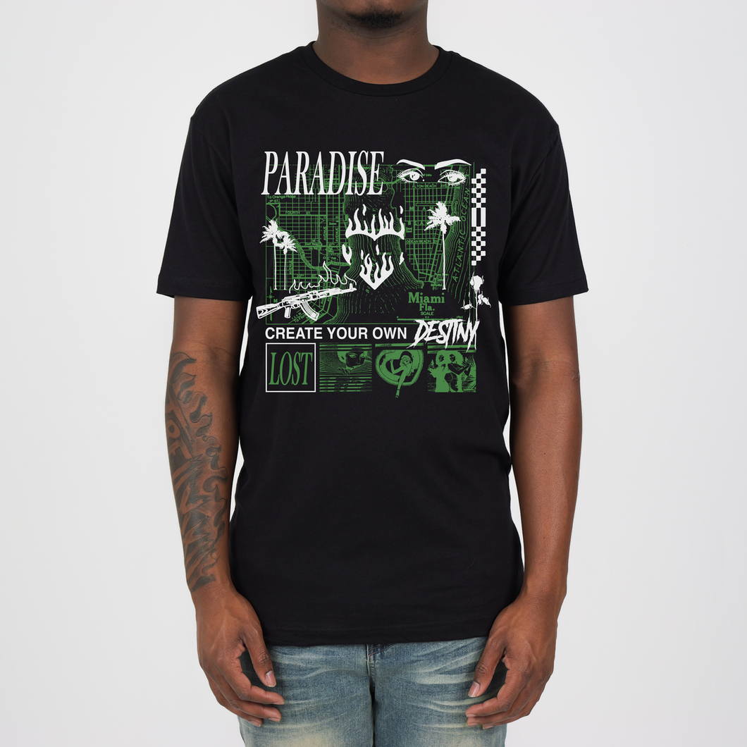 PARADISE LOST LONGATUIDE TEE (BLACK)